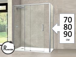 Drzwi prysznicowe przesuwne 110 cm ze staÅym powrotem - WYCIECZKI